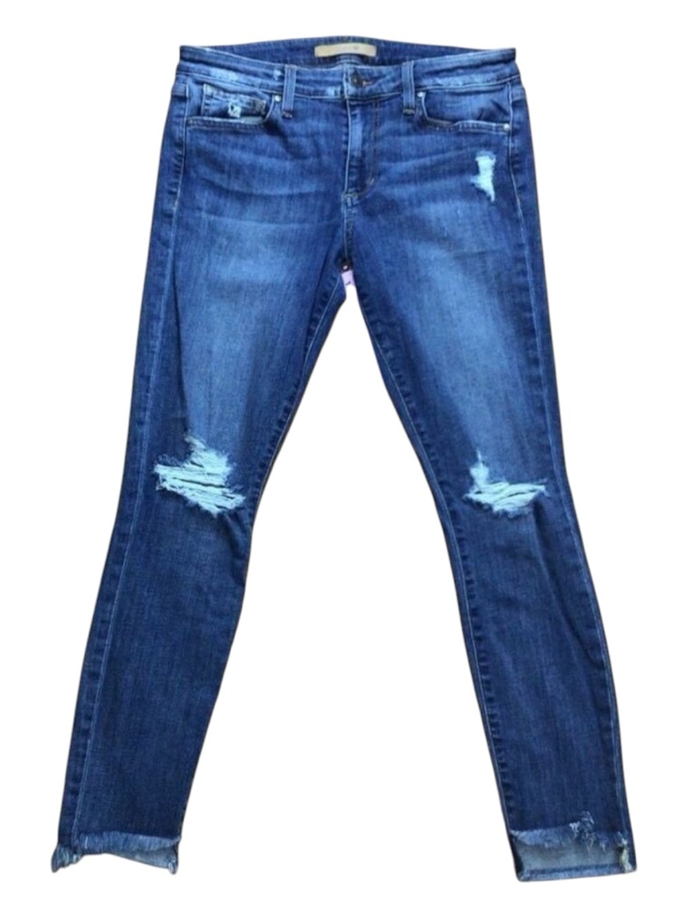 JOE’S jeans skinny ripped knees distressed blue denim medium waist mid rise W29